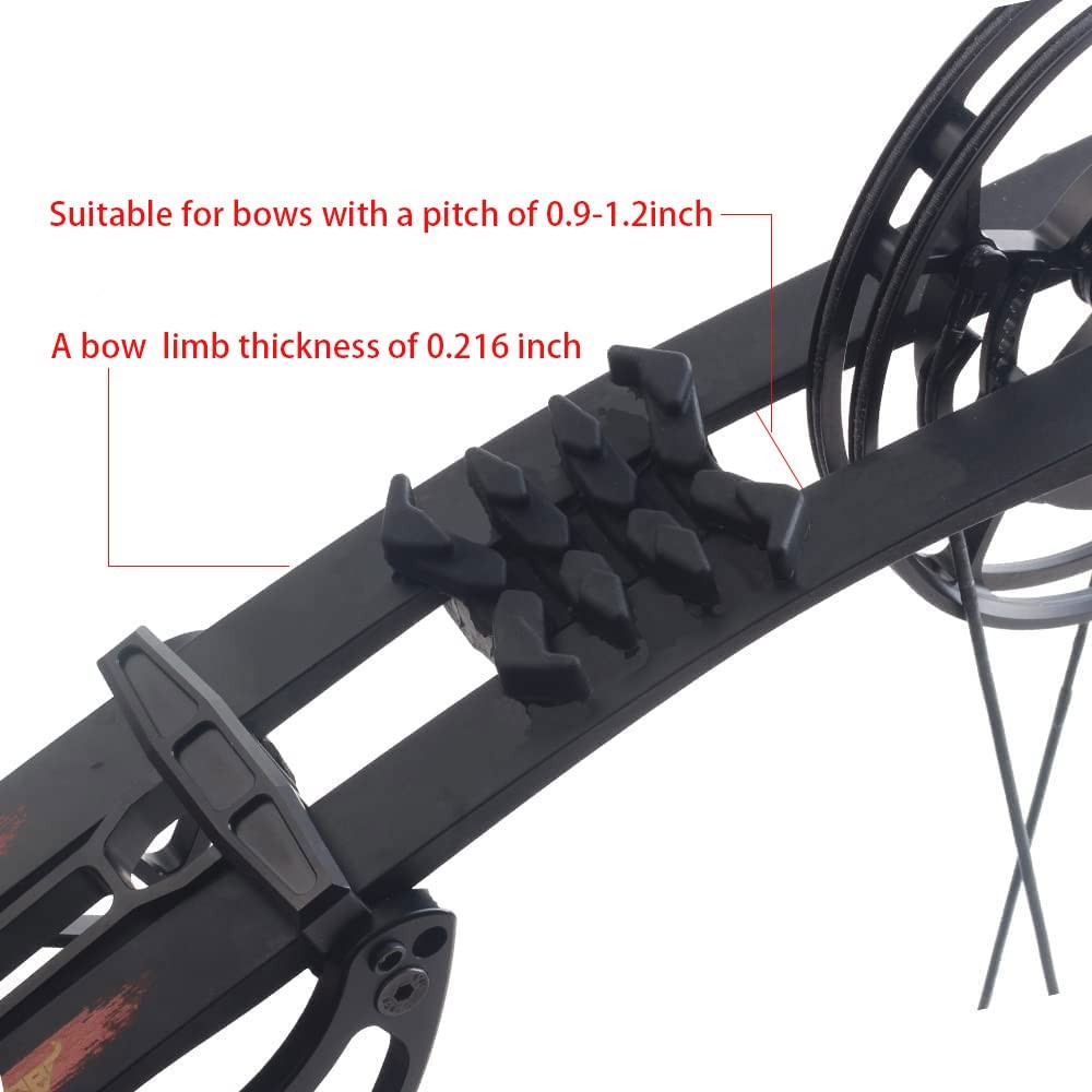 SOPOGER Bow Limb Dampeners for Compound Crossbow Black