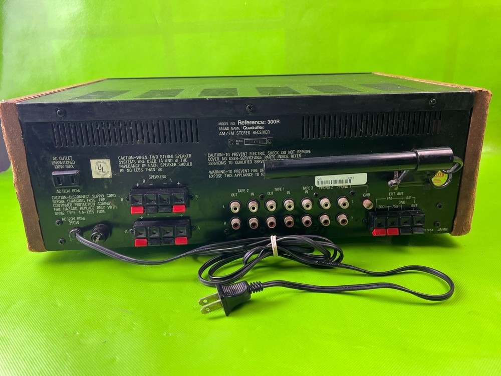Quadraflex AM/FM Stereo Receiver Reference 300R Japan