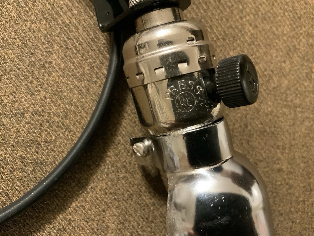 Antique sewing machine Chrome Lamp, New Cable, Ref.