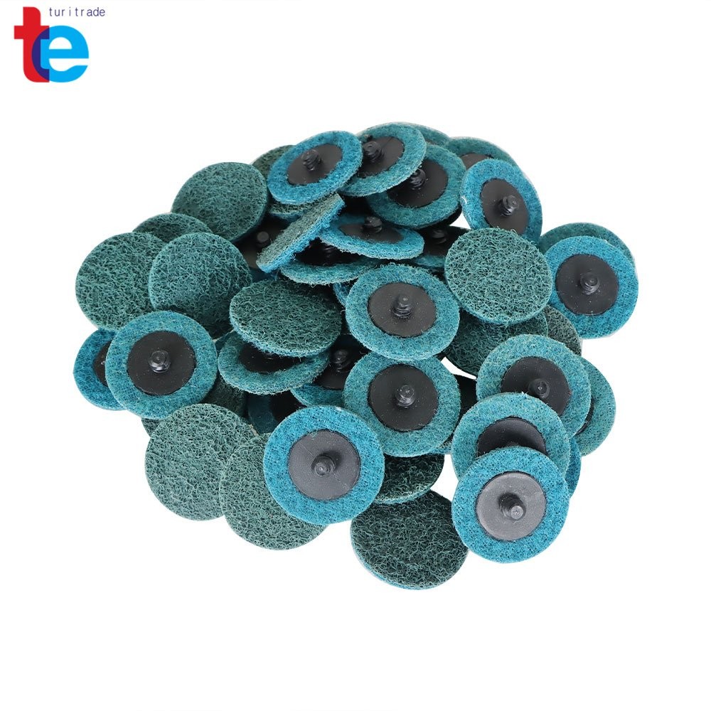 50 Pack Fine Surface Conditioning Discs Roll Lock Die Grinder Sanding Pads 2"