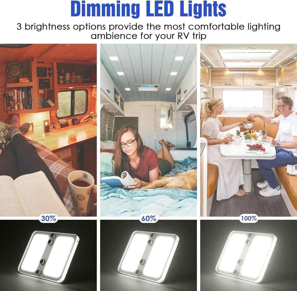 5 Pack 12V Led RV Ceiling Dome Light RV Interior Lighting for Trailer Camper