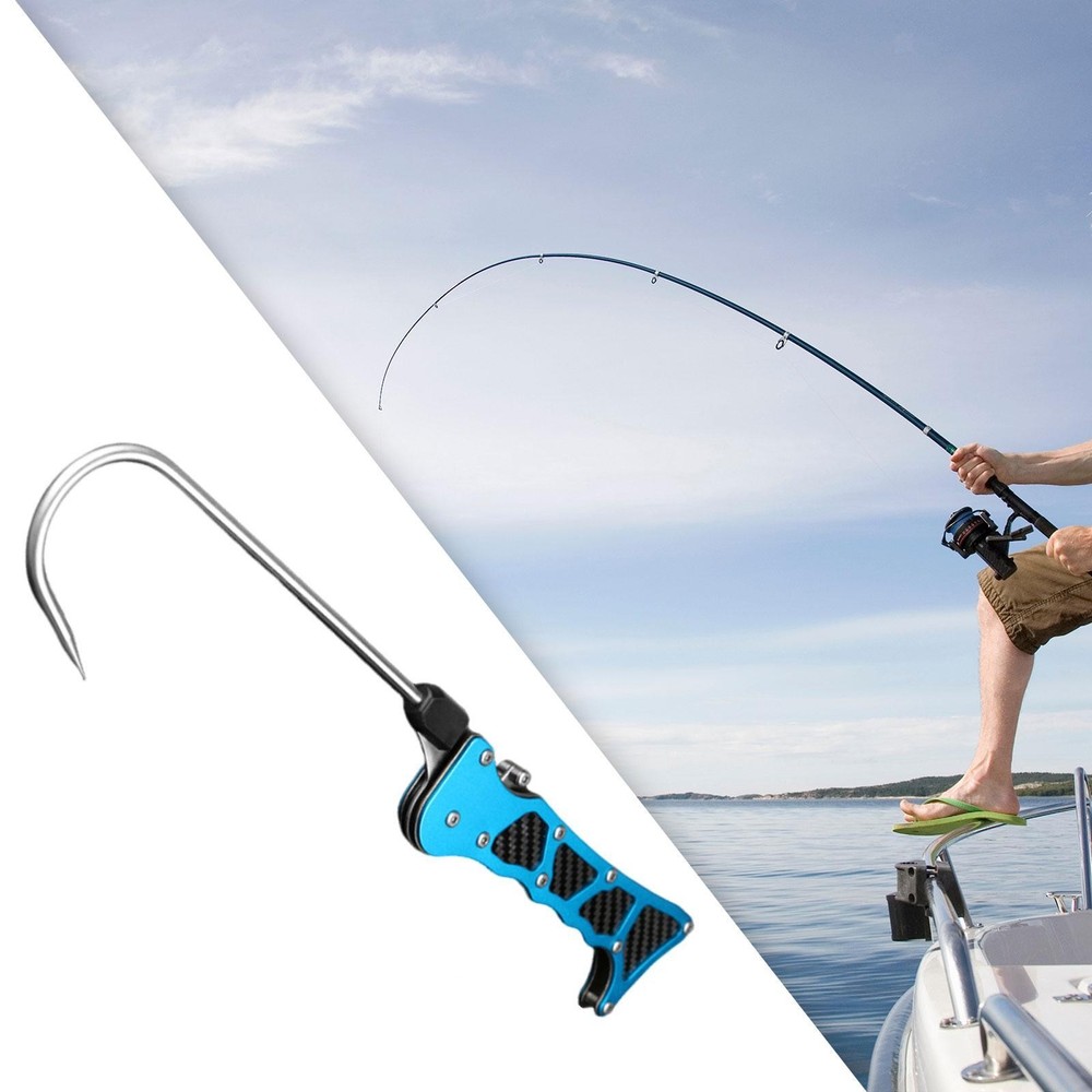 Fish Gaff with Stainless Steel Hook Ergonomic Handle Multifunctional Accessory
