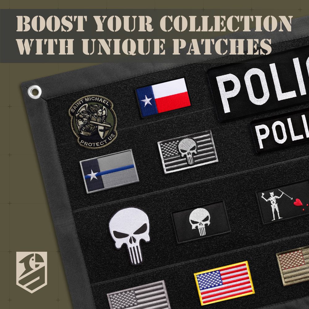 2Pcs Saint Michael Patch, Embroidered Hook & Loop Morale Military St Michael