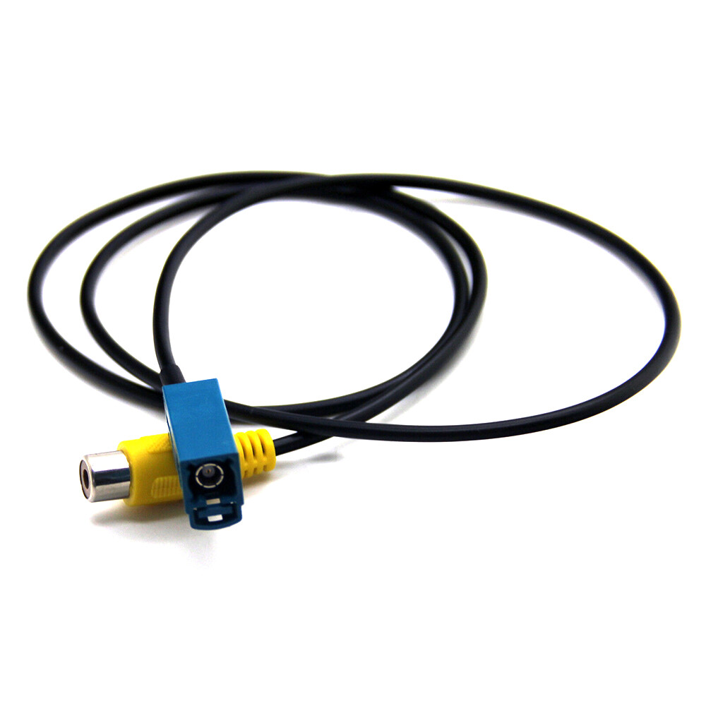 1x Car Reverse Backup Rear View Camera Video Cable Adapter Replacement