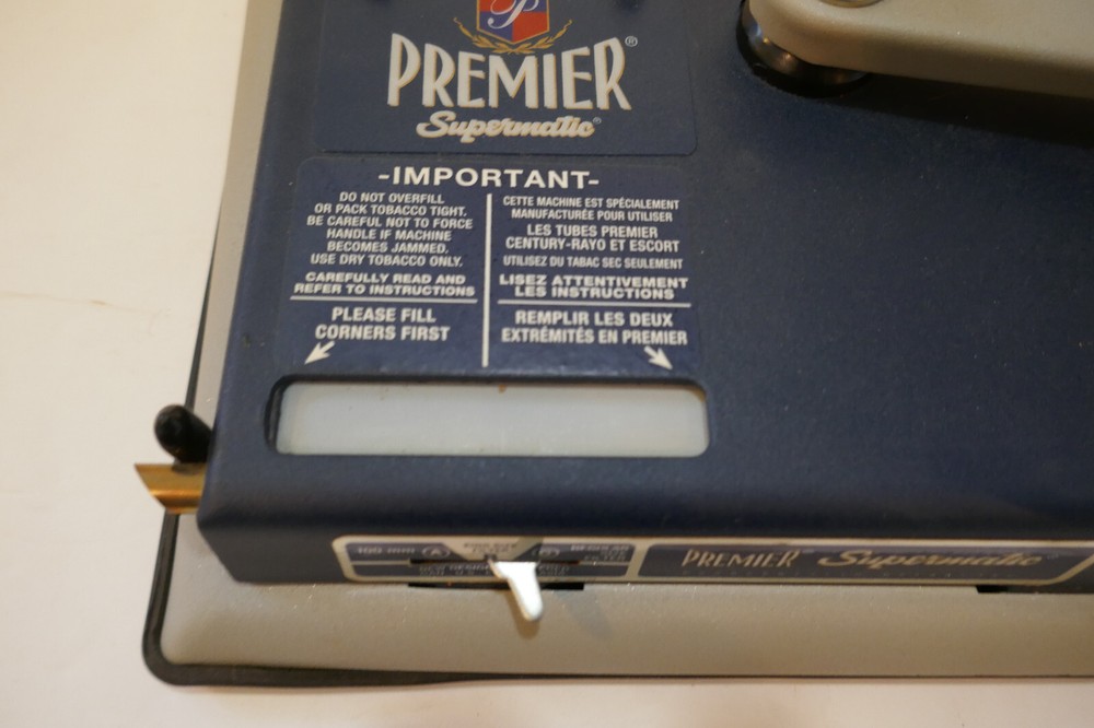 PREMIER Supermatic Cigarette Injector Machine Nice Preowned