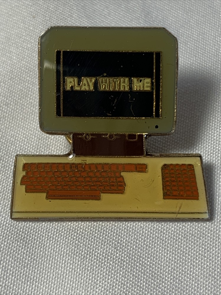 Computer (Come Play With Me) ~ Lapel Pin Enamel Hat Tac -