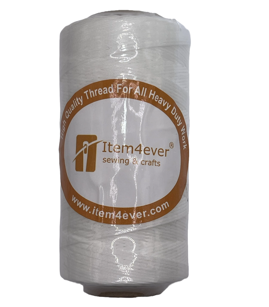 295yds Flat Waxed Leather Thread Polyester 150D/0.8mm, All Purpose Hand Sewing