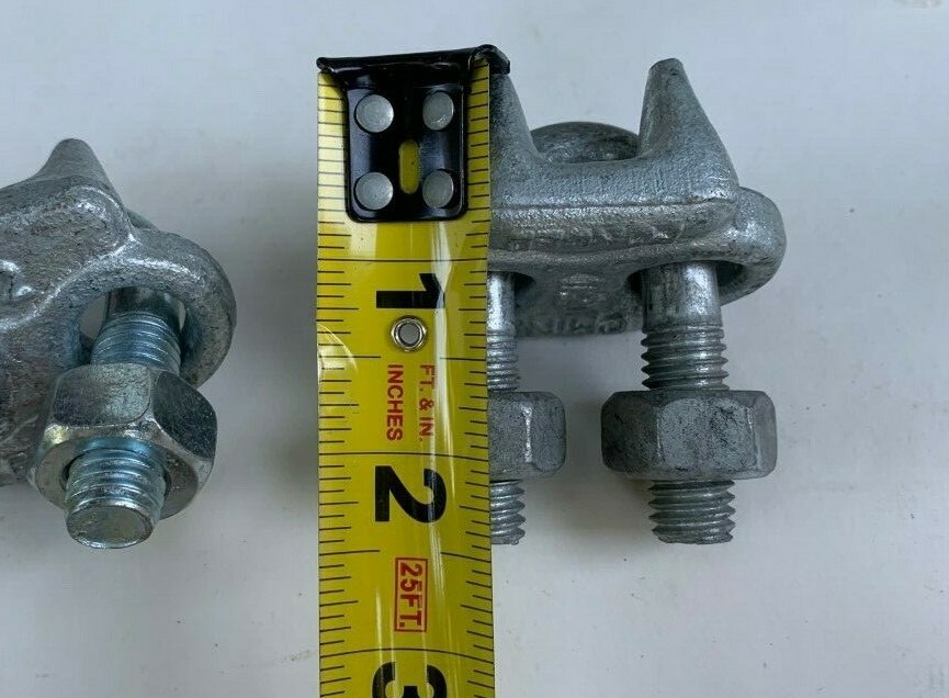 Marine Galvanized Drop Forged Wire Rope Clip Cable Clamp (40 PACK)