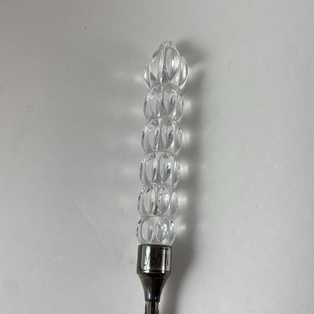 Vnt Mikasa Rousseau Silver & Crystal Pie Server Cake Server/Cake Knife