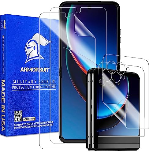 2+2 Pack Screen Protector for Motorola Razr Plus (Razr+ 2023) Case Friendly