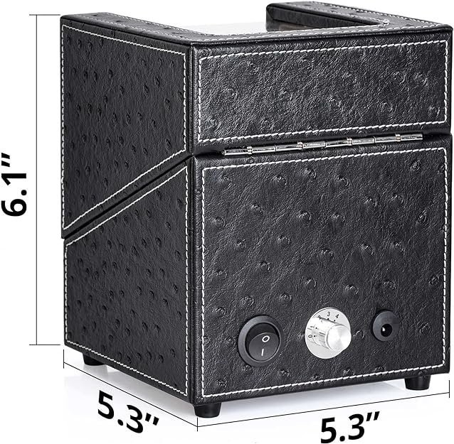 TRIPLE TREE Single Watch Winder For Automatic Watches w Soft Pillow 4 Settings