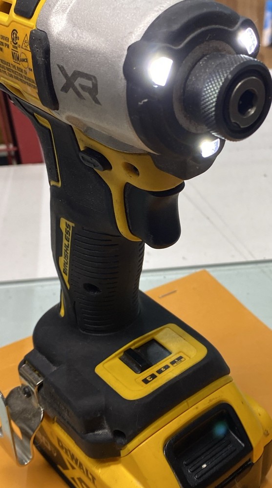 DEWALT 20V MAX XR 1/4" Impact Driver DCF845 (Brushless, 3-Speed, Bare Tool)