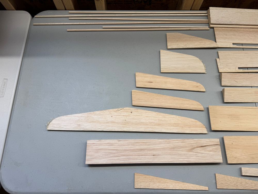 *PARTIALLY CONSTRUCTED* Dynaflite Marks Models 54" Corsair RC Airplane Kit