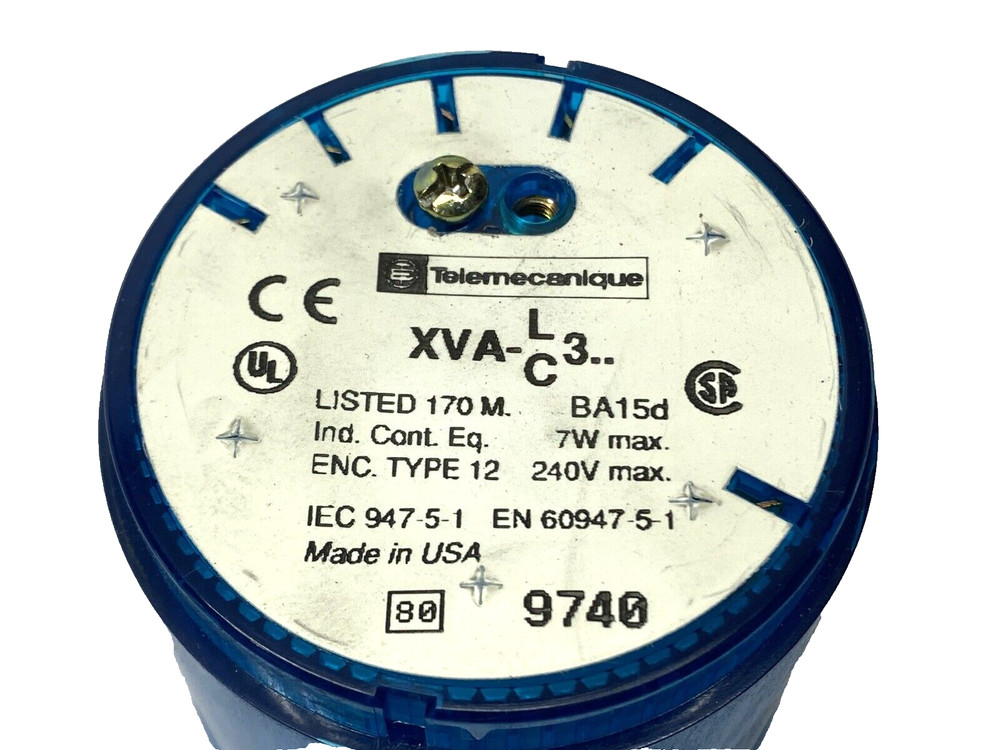 Telemecanique XVA-LC3 Blue Stack Light 240V