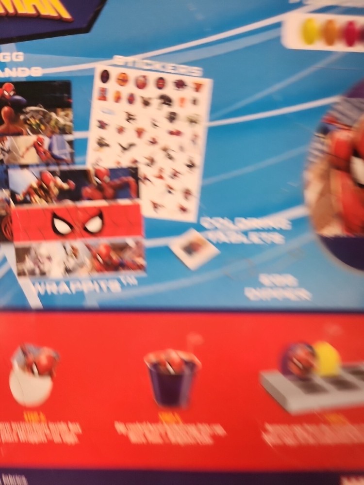 Marvel Spiderman Easter Egg Decorating Kit Ages 5+ Brand New!!