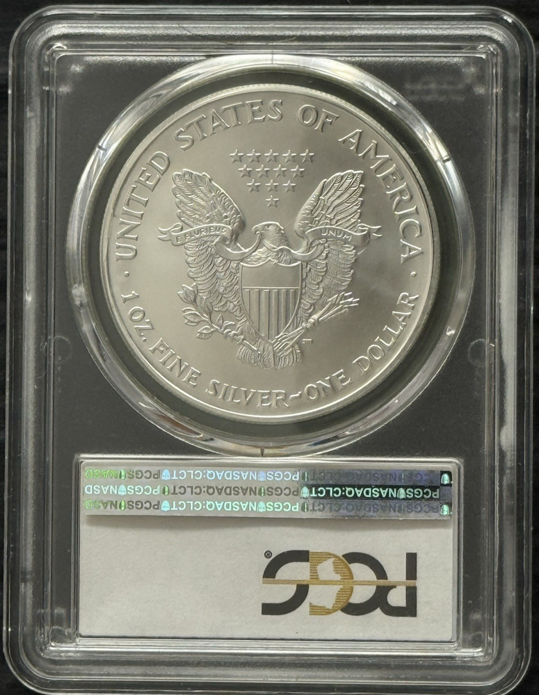 2002 $1 American Silver Eagle PCGS MS69 (Blue Label)