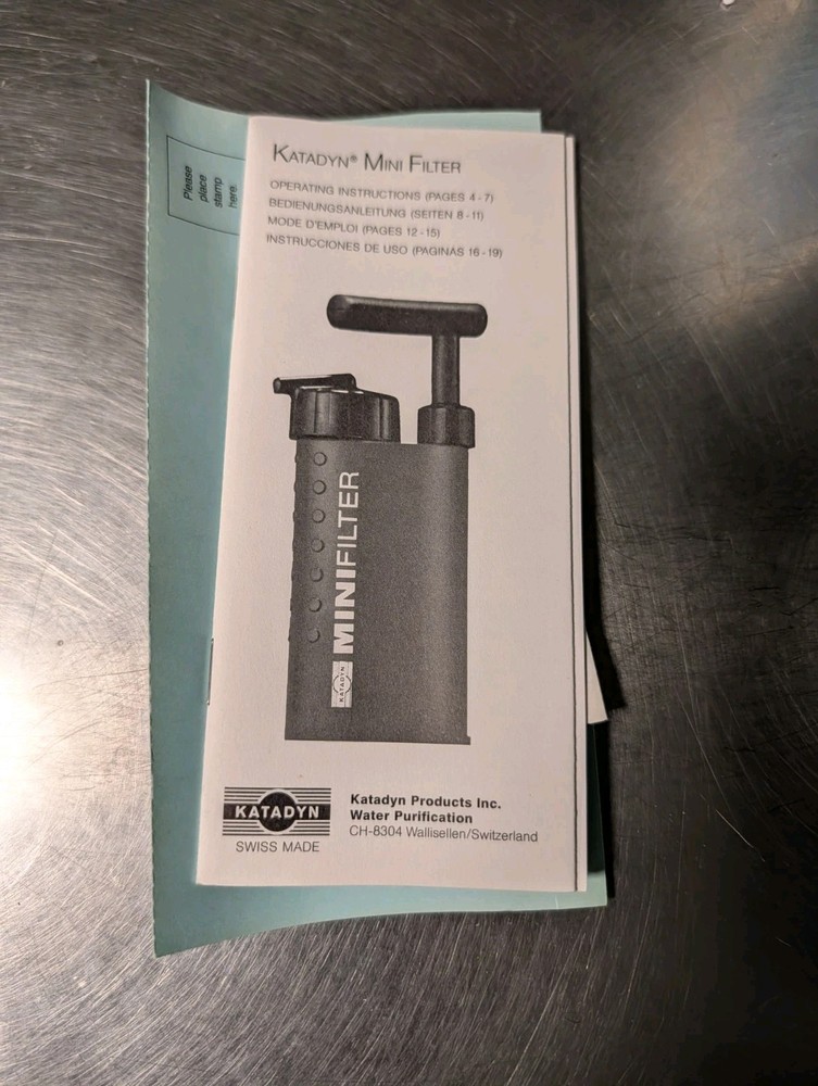 Katadyn MiniFilter Water Purifier.