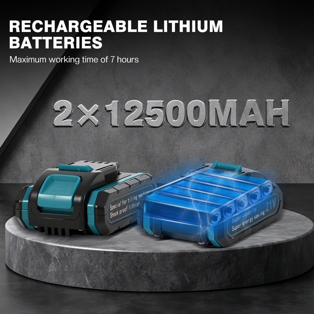 Tile Vibration Tool, 11” Suction Cup Large, ‎blue