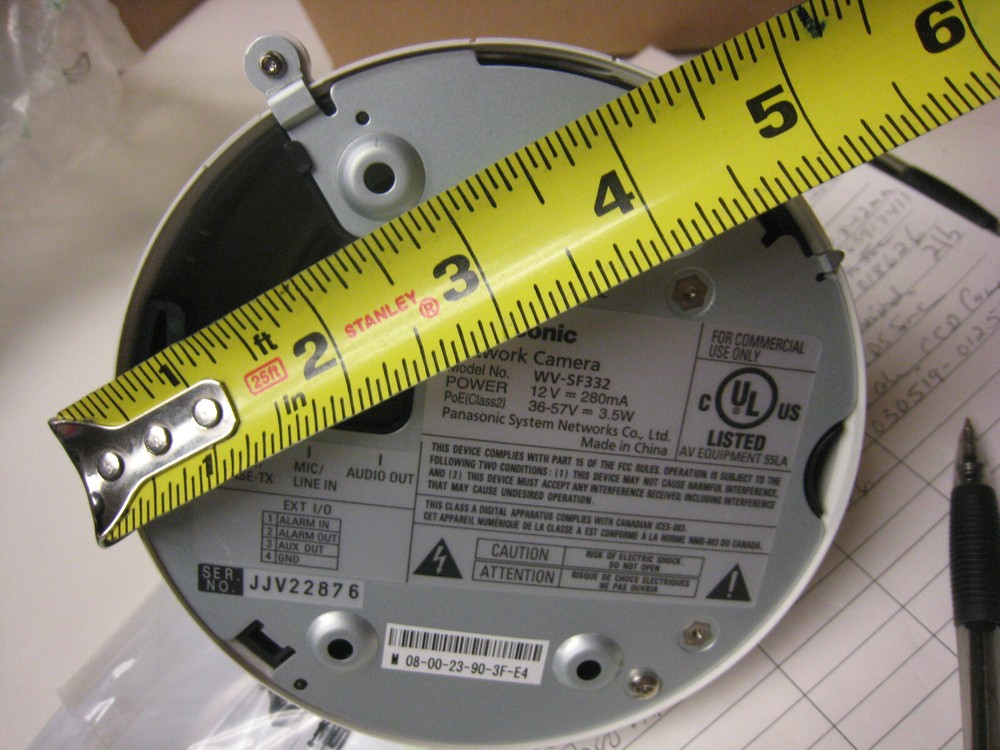 Panasonic IPRO WV-SF332 Dome Network Camera Open box