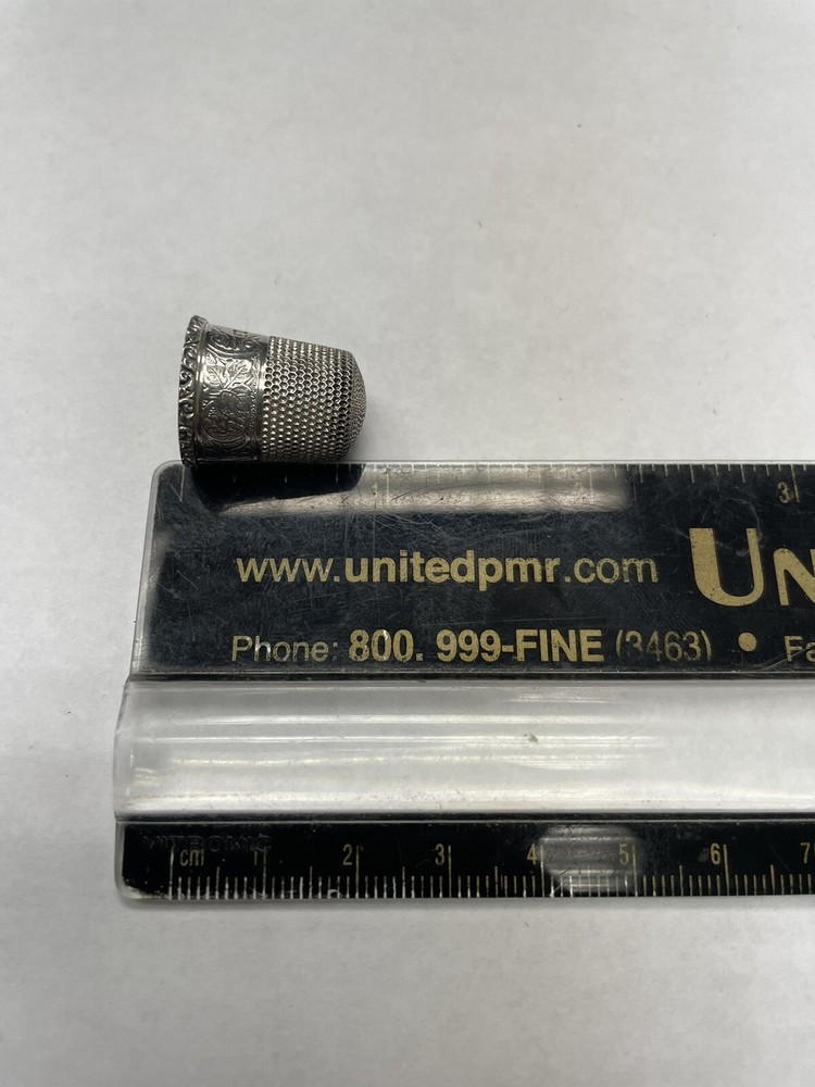 Sterling Silver Thimble For Sewing And Knitting.