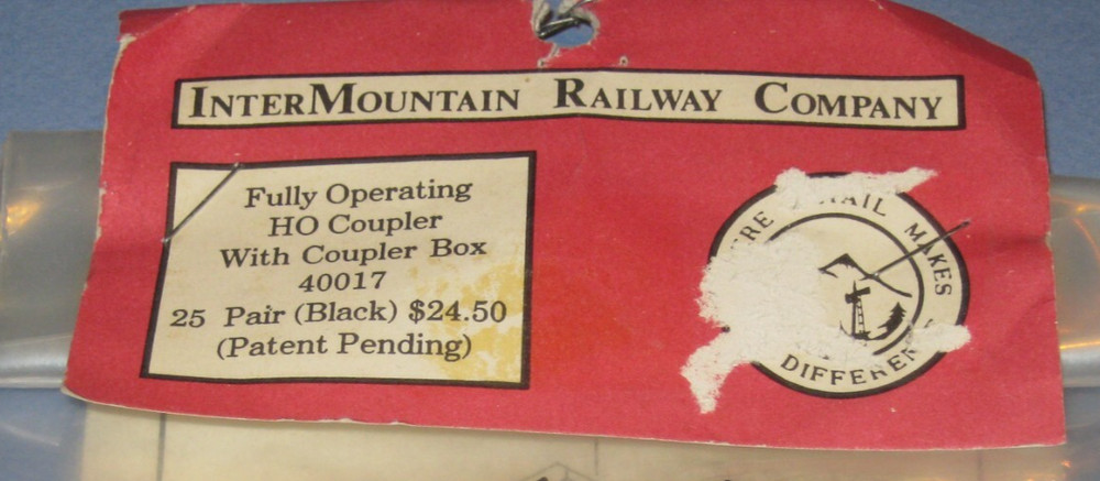 InterMountain HO #40017, Fully Operating Coupler Assembly - Black (25 Pair)