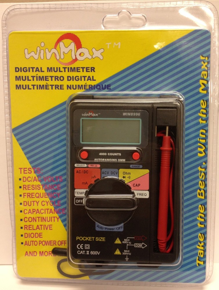 Winmax WIN8996 Pocket-size Digital Multimeter AC/DC Voltage DC Current Tester