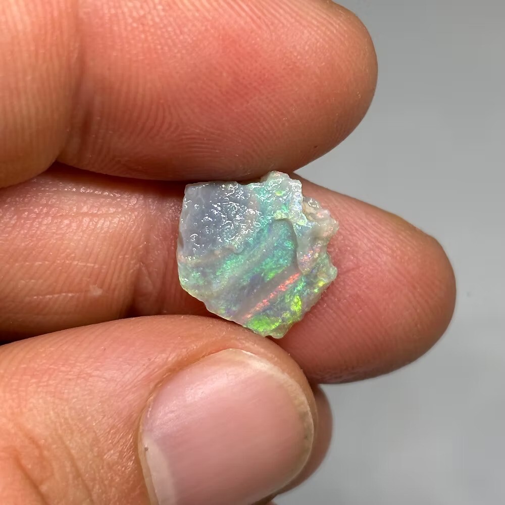 Bright Colorful Uncut Australian Lightning Ridge Opal Parcel