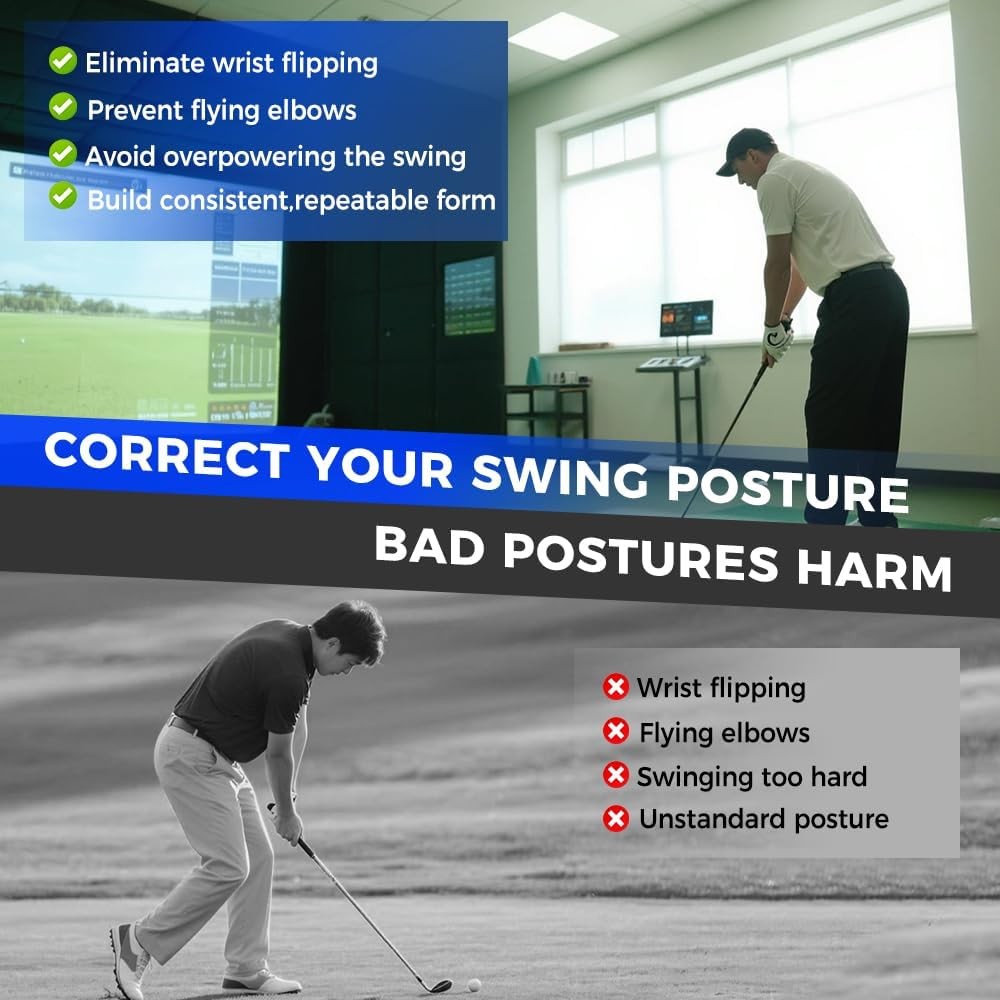 Golf Swing Training Correcting Arm Band and Corrector Wrist Trainer Protector