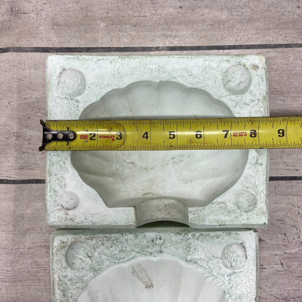 Bell Ceramic Casting Mold Shell-Shaped Birdbath #315