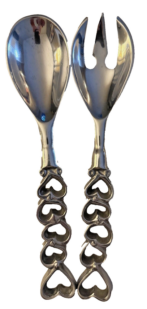 Heart to Heart Solid Salad Servers-Great gift