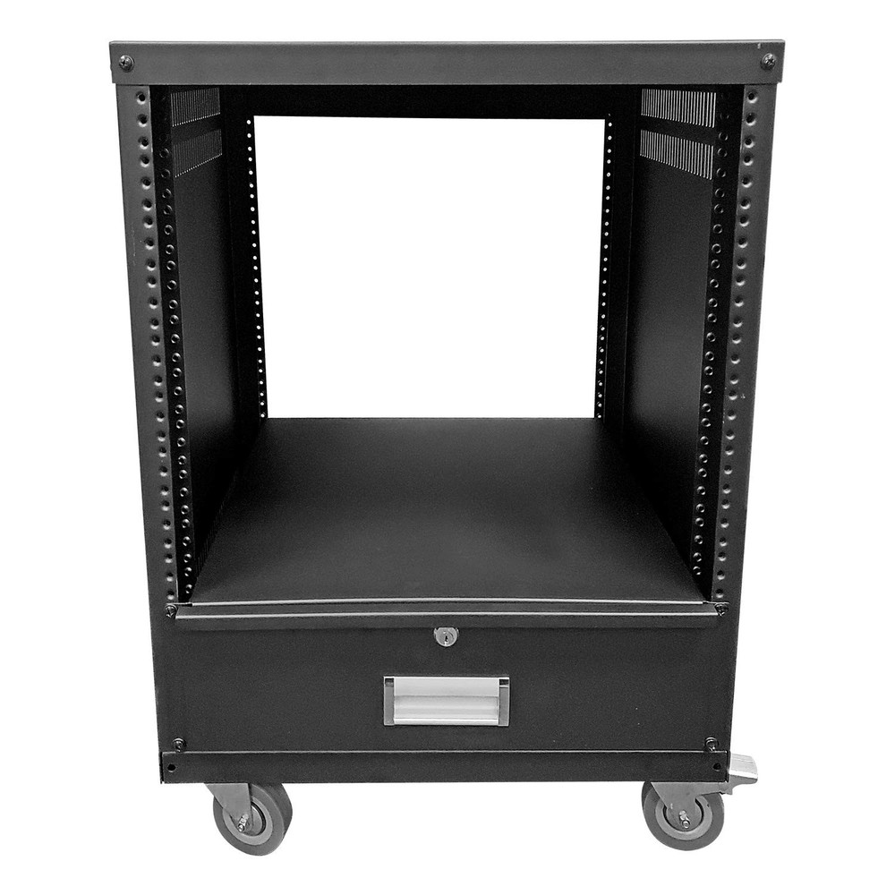 3U Locking Rack Drawer by AxcessAbles | 15" Deep Secured Metal Server Rack Mo...
