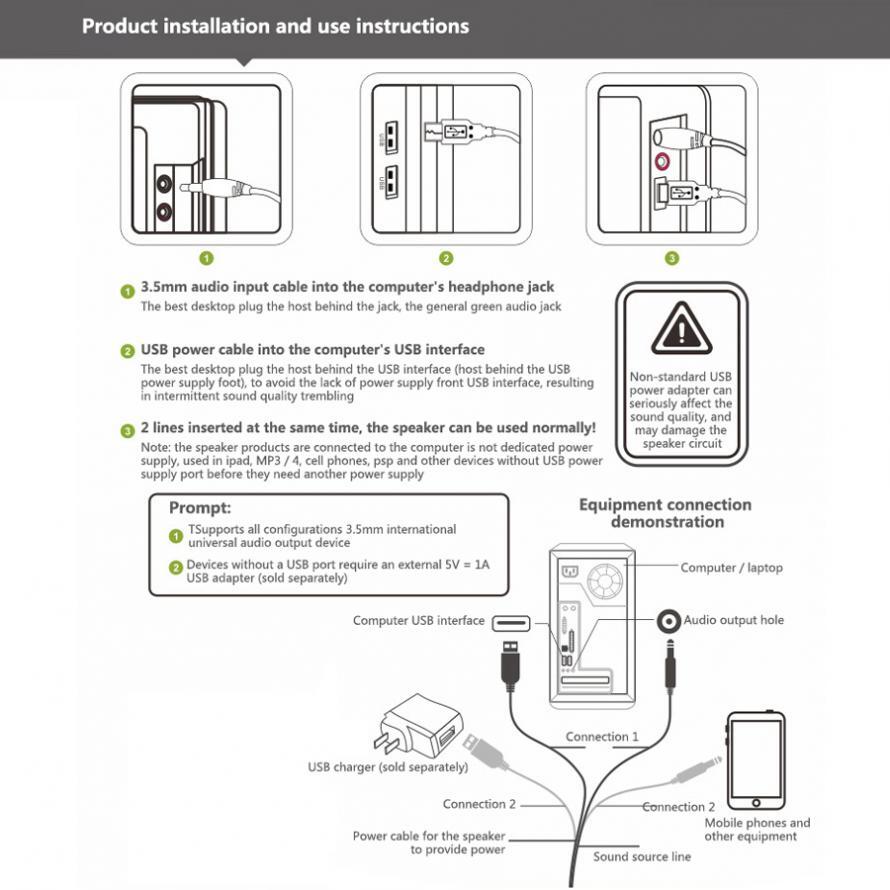 Computer Speaker Notebook Desktop PC Laptop Phone Mini Speaker USB LoudSpeaker