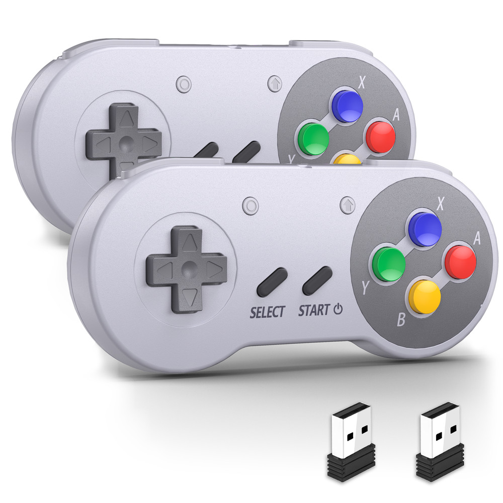 2.4 GHz Wireless SNES Switch Online Controller For Switch PC, Mac OS Steam Deck