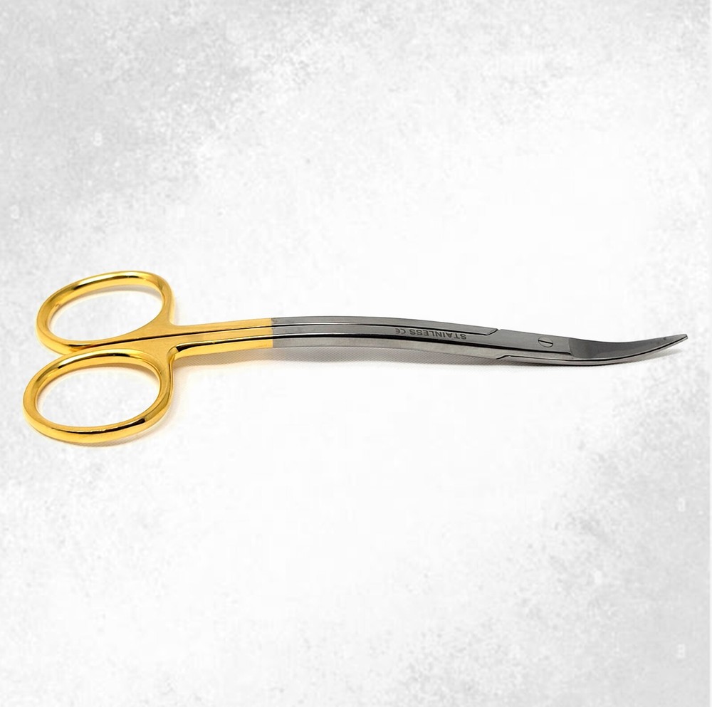 TC LAGRANGE 4.5" MICRO IRIS DISSECTING SCISSORS SHARP/SHARP DOUBLE ANGLED BLADES