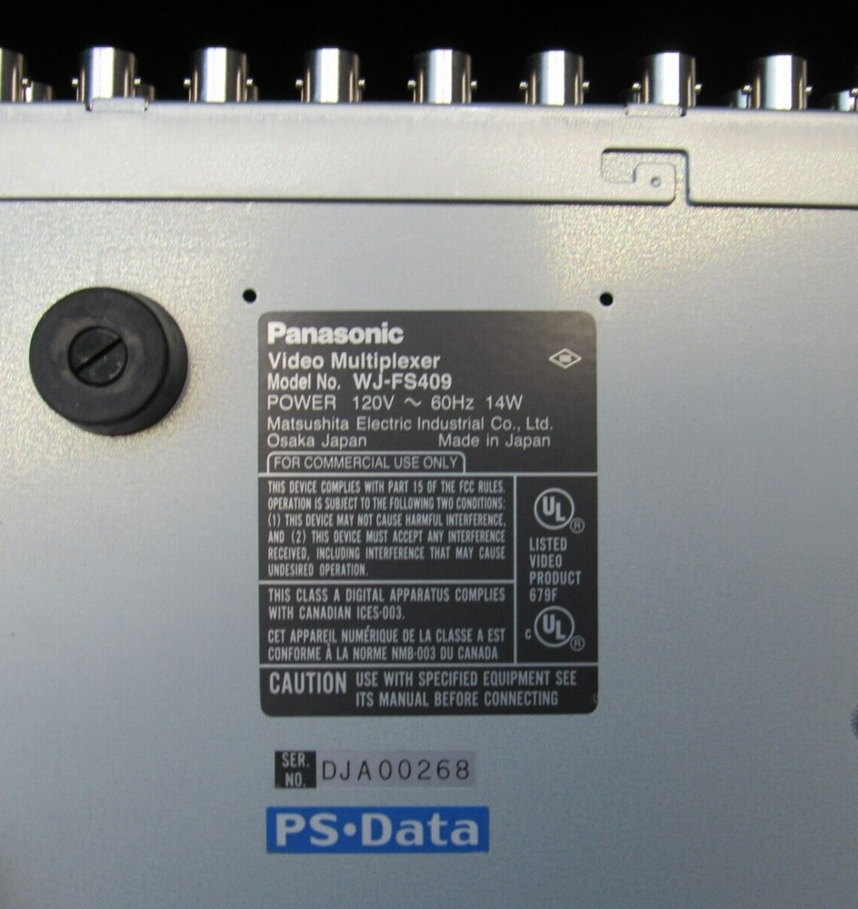 Panasonic WJ-FS409 Video Multiplexer