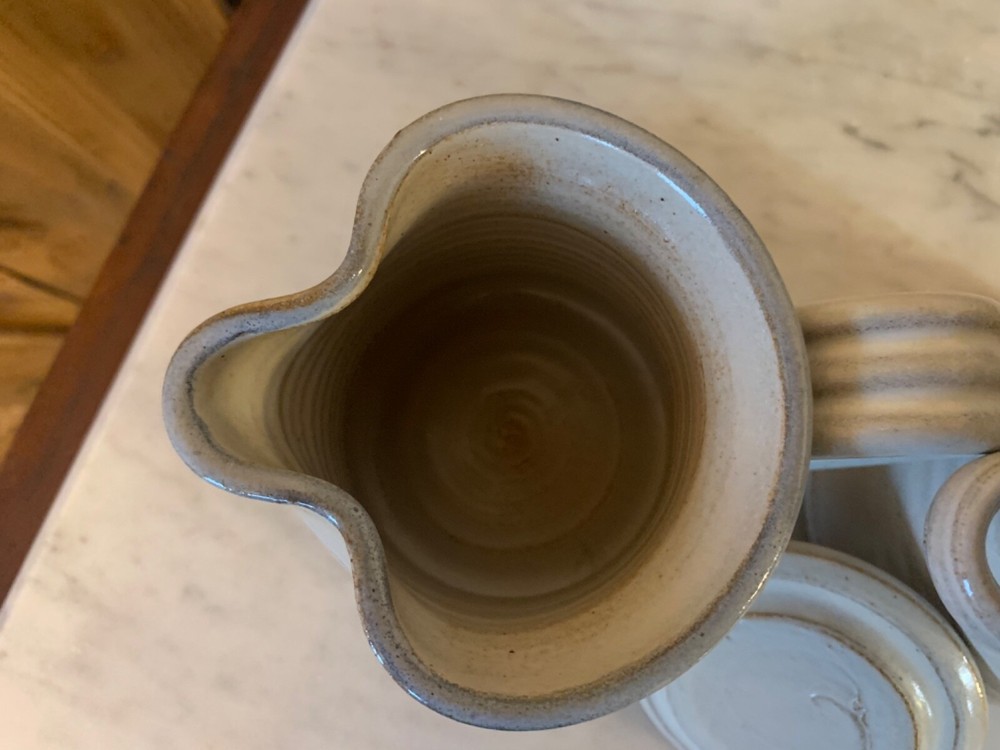 Studio Art Pottery Sugar and Creamer Set-Signed