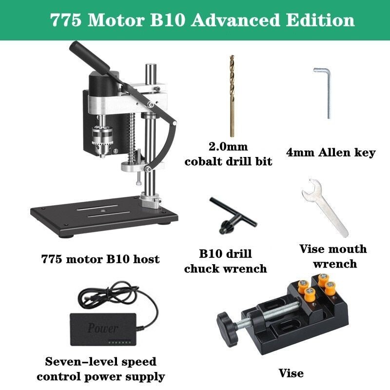 Small Bench Drill Desktop Portable Stand Desktop Precision Drilling Machine Tool