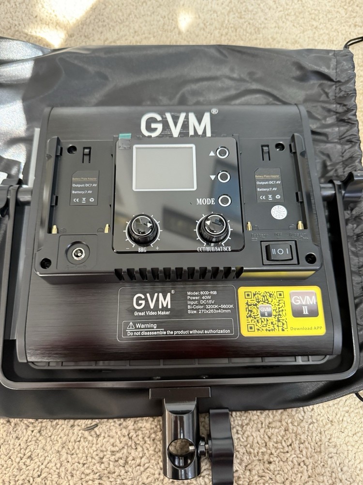 GVM 800D-RGB LED Light Panel (2-Light Kit)