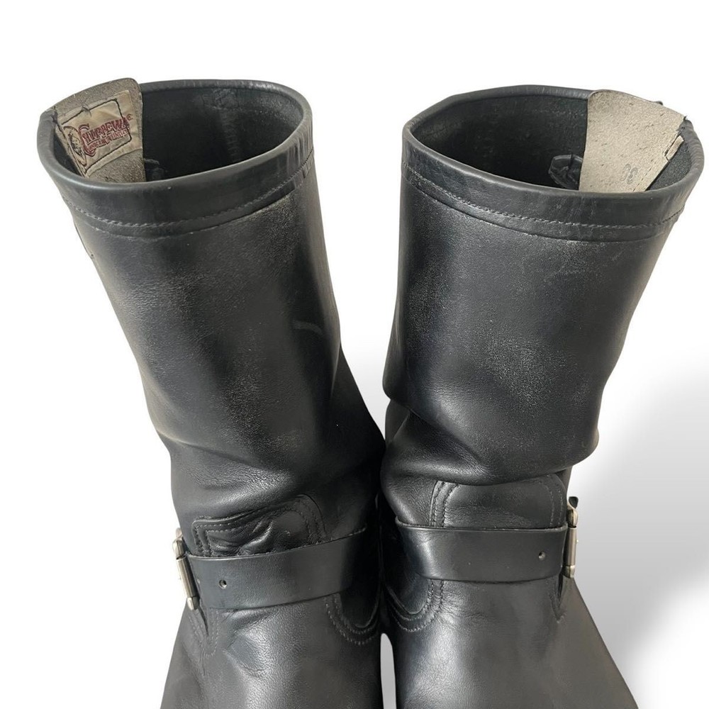 Chippewa Boots 27899 Leather Black Engineer Boots Size 10E