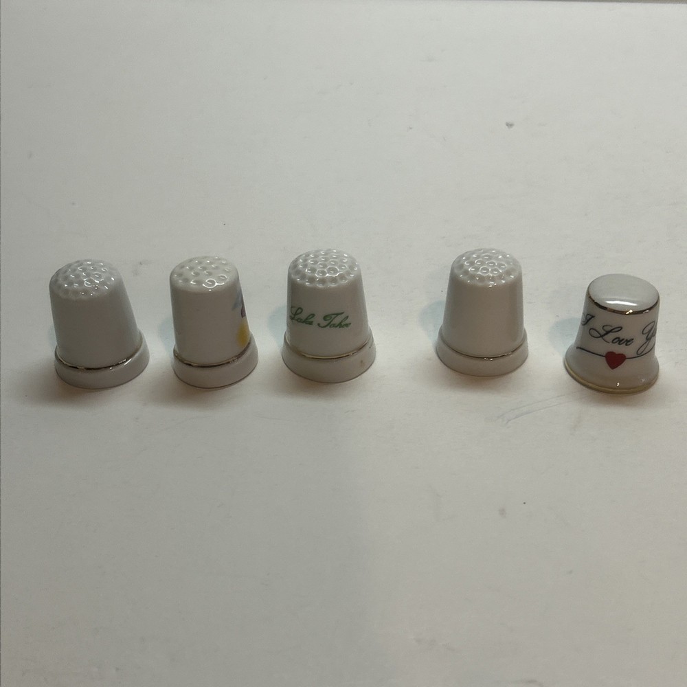 50 Mix Porcelain Thimbles Lot