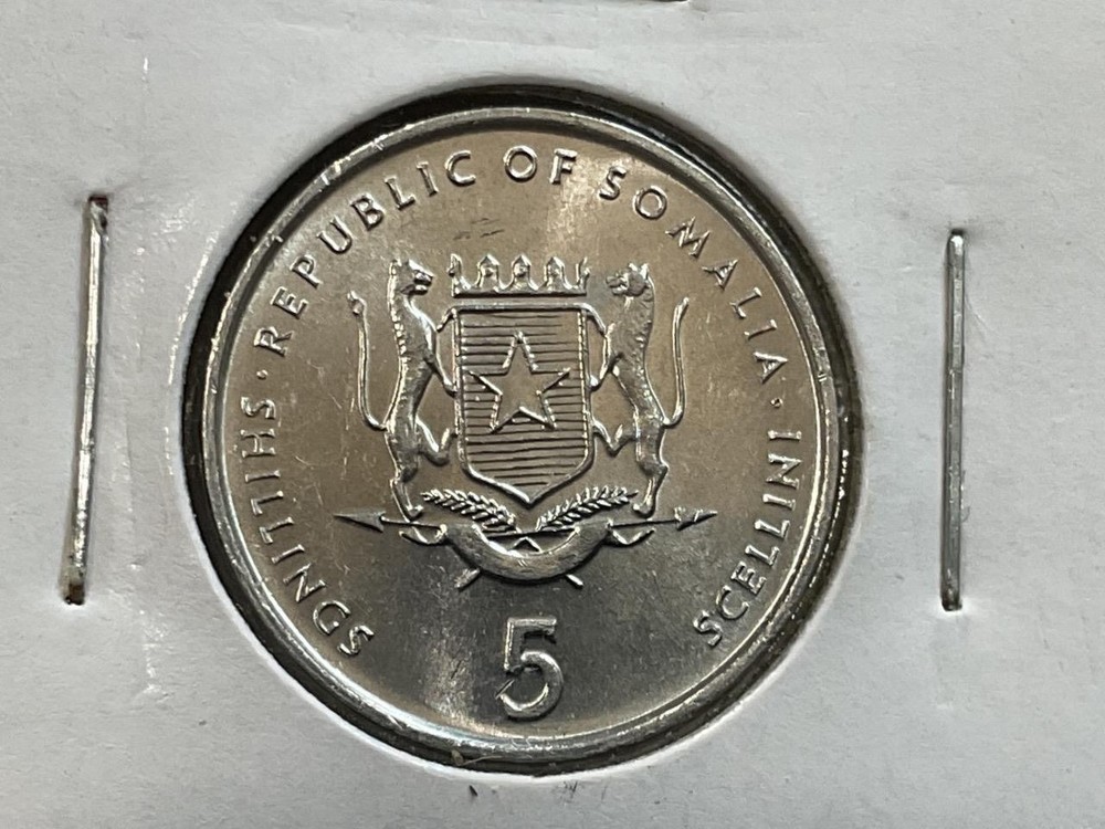 Somalia 5 Shillings 2002, Uncirculated.
