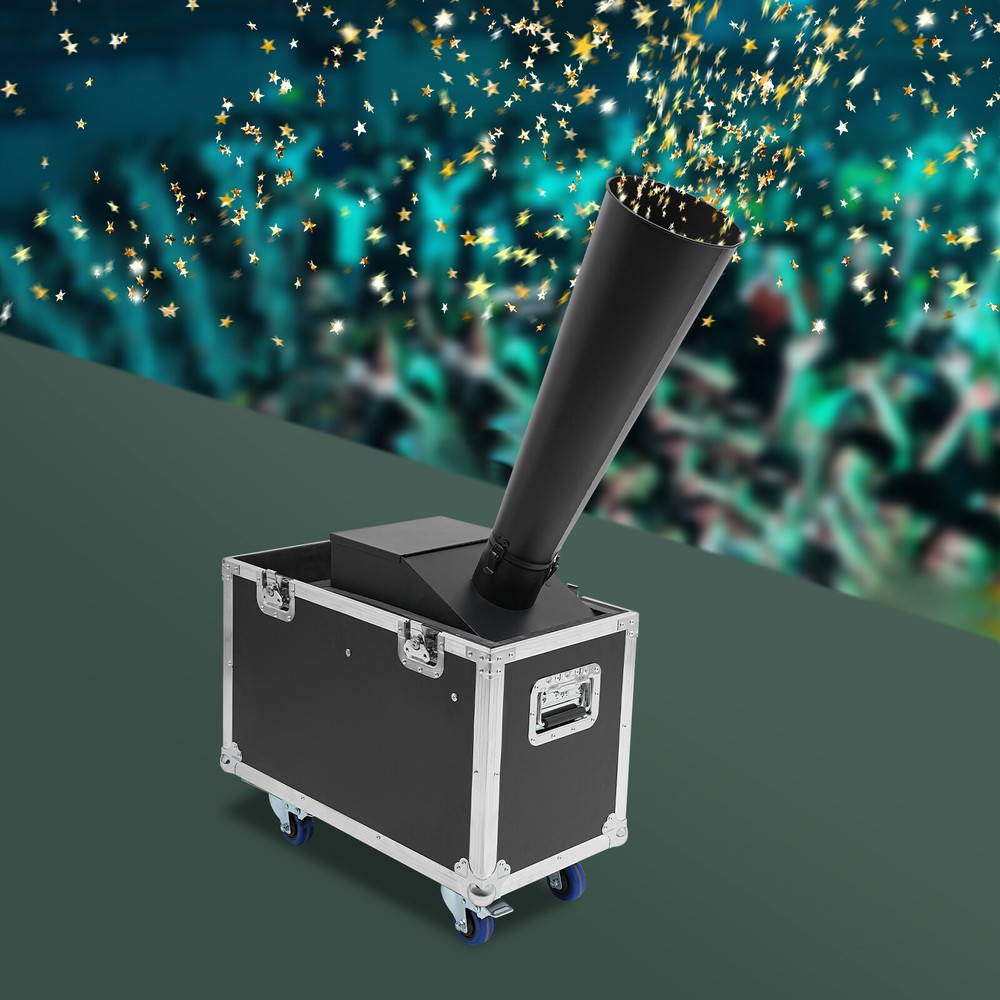 CO2 Confetti Launcher with Flight Case – 19.68 ft High Blaster