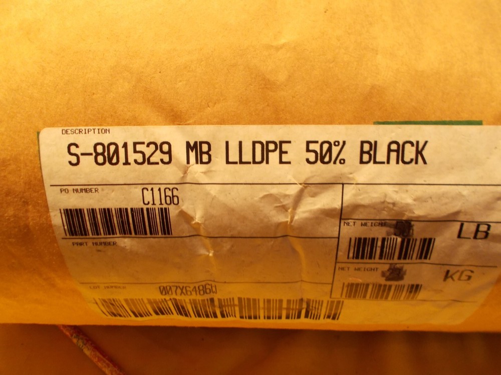 4 LB BLACK LLDPE PLASTIC RESIN PELLETS injection molding material POLYETHEYLENE