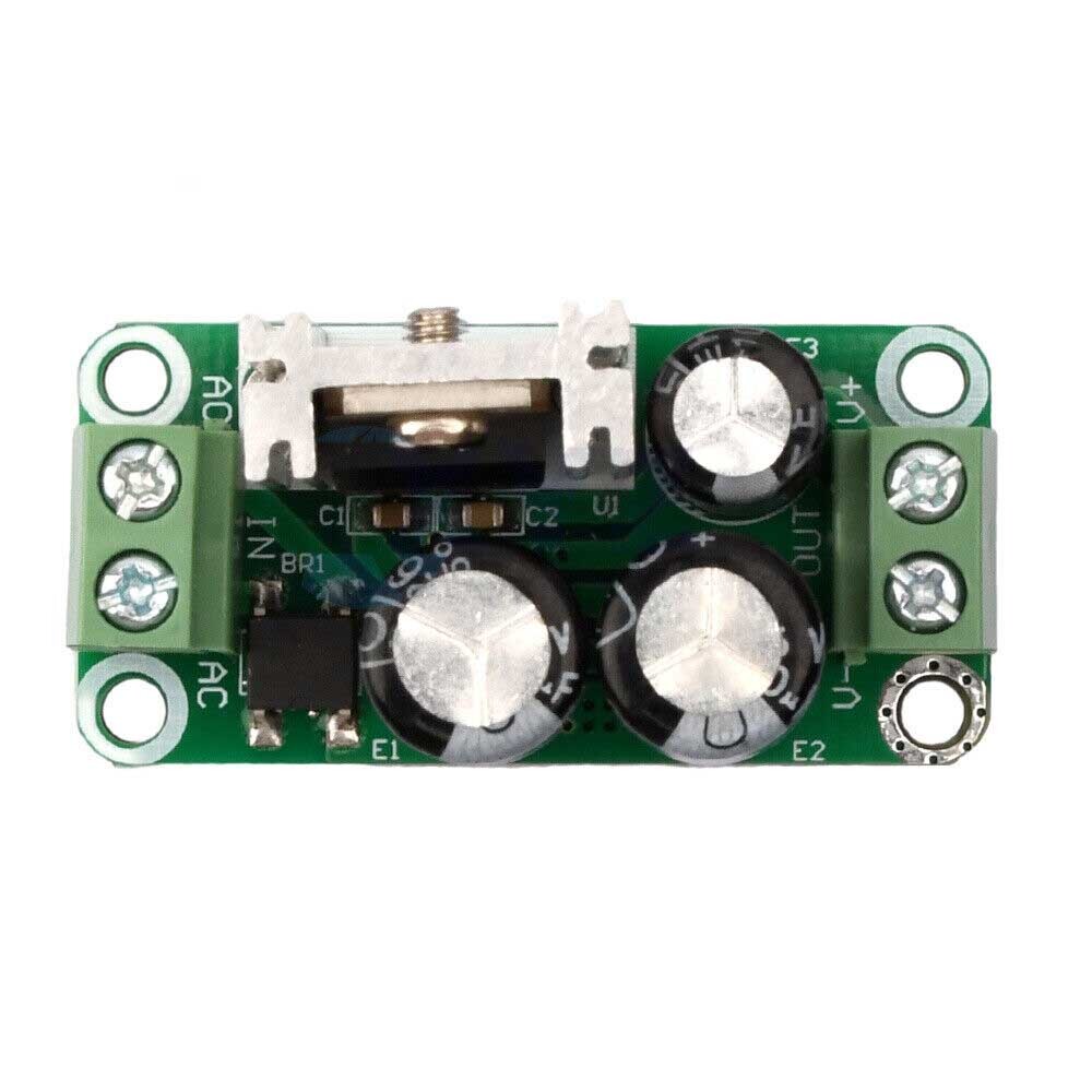 2PCS 5V Single Regulated Power Supply Module AC to DC Rectifier Filter Board 1A