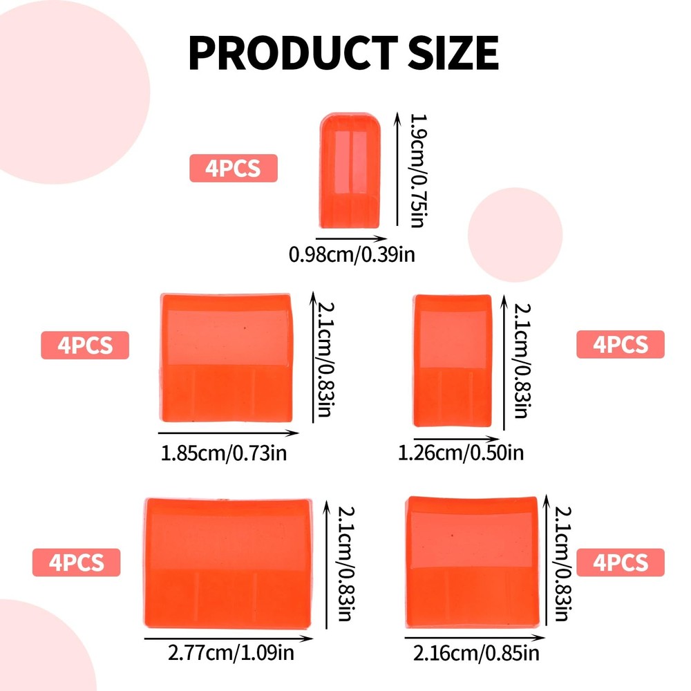 20pcs Chisel Edge Guards, Plastic Protective Covers for Chisel Blades Durable...