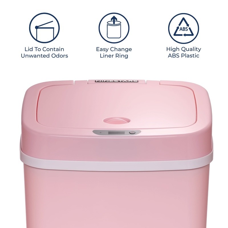 Automatic Motion Sensor Garbage Bin 3 Gal Touchless Soft Close Compact Indoor US