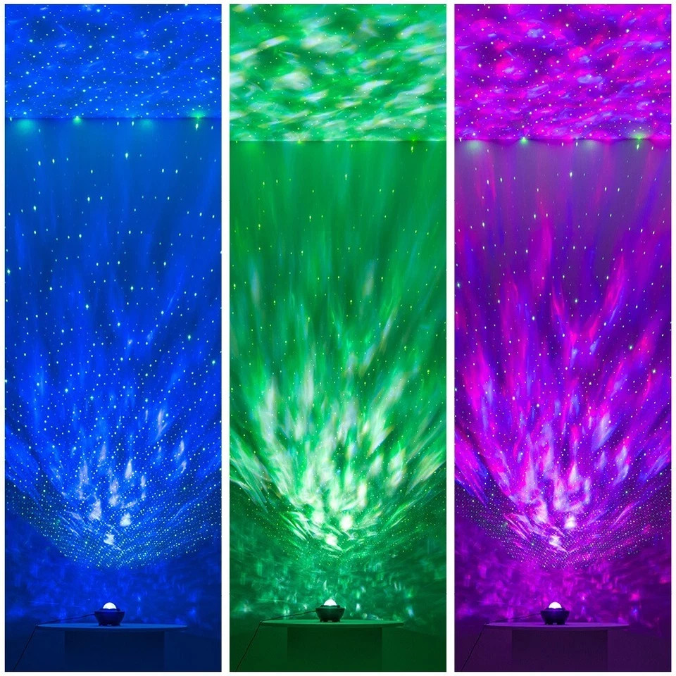 Starry Sky Projection Light Galaxy Night Light Bluetooth Music Player Remote Las