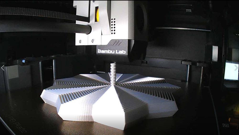 Bambu Lab P1S Combo 3D Printer With AMS Multi Spool Storage and Filament Buffer