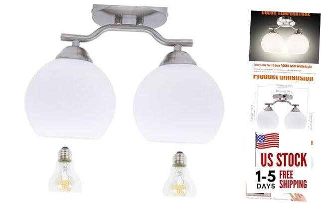 12V RV Pendant Dining Table Light with Replaceable Bulb (2 X E26 Bulb