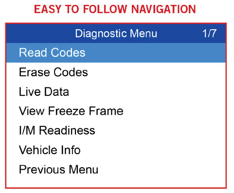 Autel AL329 OBD2 Car Engine Error Code Reader Scanner Diagnostic Tool